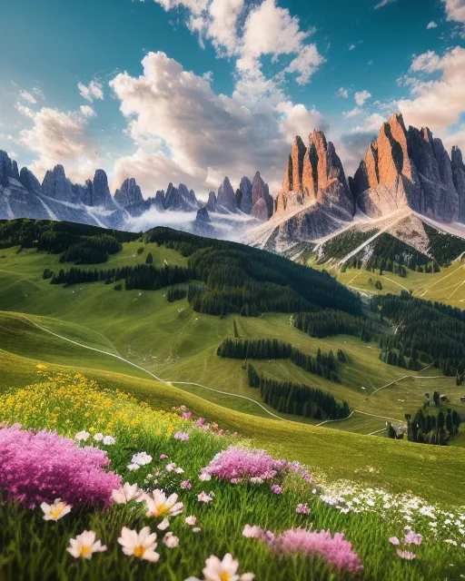 landscape photography beautiful - Free AI Photo Generator - starryai