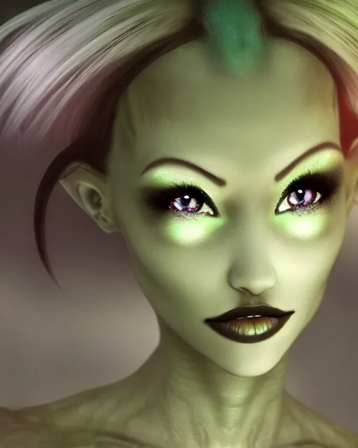 Beautiful Female alien - Free AI Photo Generator - starryai
