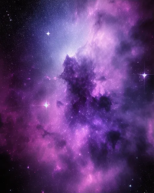 rainbow nebula a lot stars, HDR, - Free AI Photo Generator - starryai