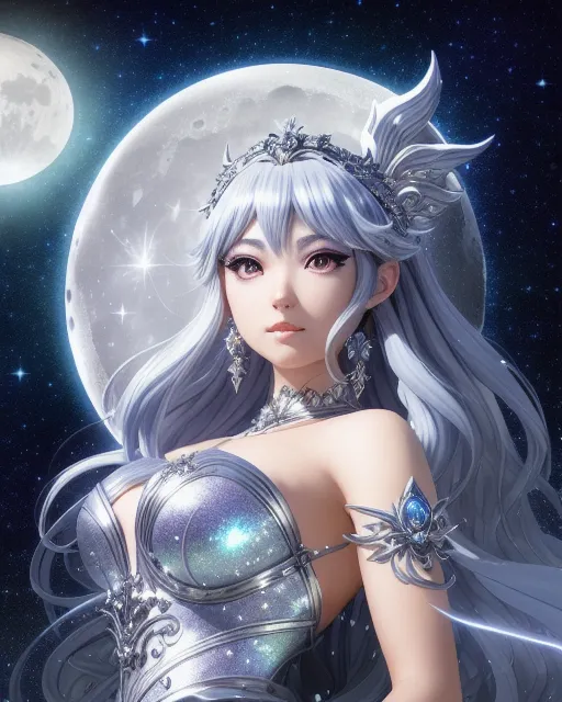 ArtStation - Elven Moon Goddess
