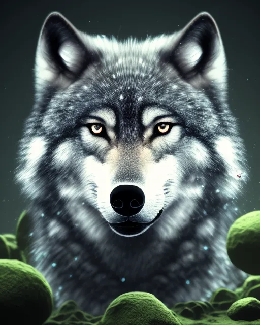 Wolf in the forest