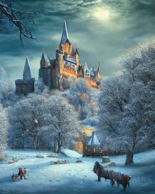 Winter wonderland a Scottish , - Free AI Photo Generator - starryai
