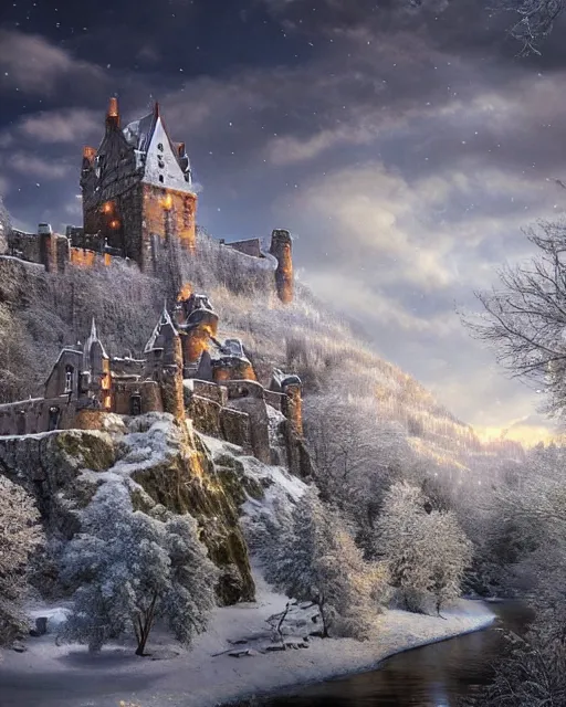 Winter wonderland a Scottish , - Free AI Photo Generator - starryai