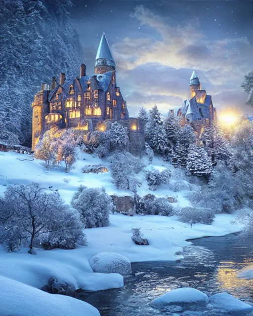 Winter wonderland a Scottish , - Free AI Photo Generator - starryai