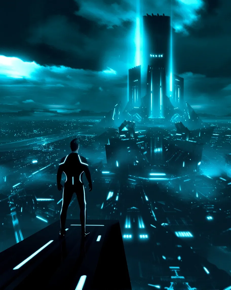 A surreal landscape where glowing - Free AI Photo Generator - starryai