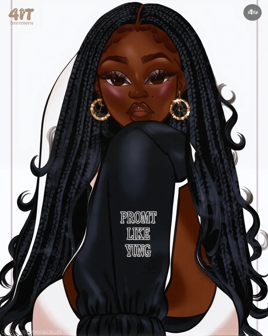A beautiful young woman stands - Free AI Photo Generator - starryai