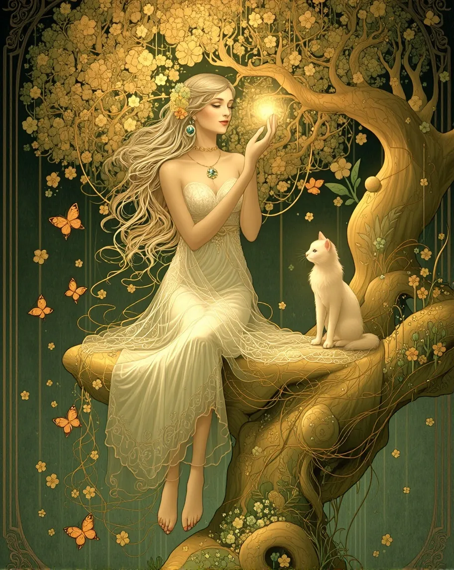 Art Nouveau Chatoyant