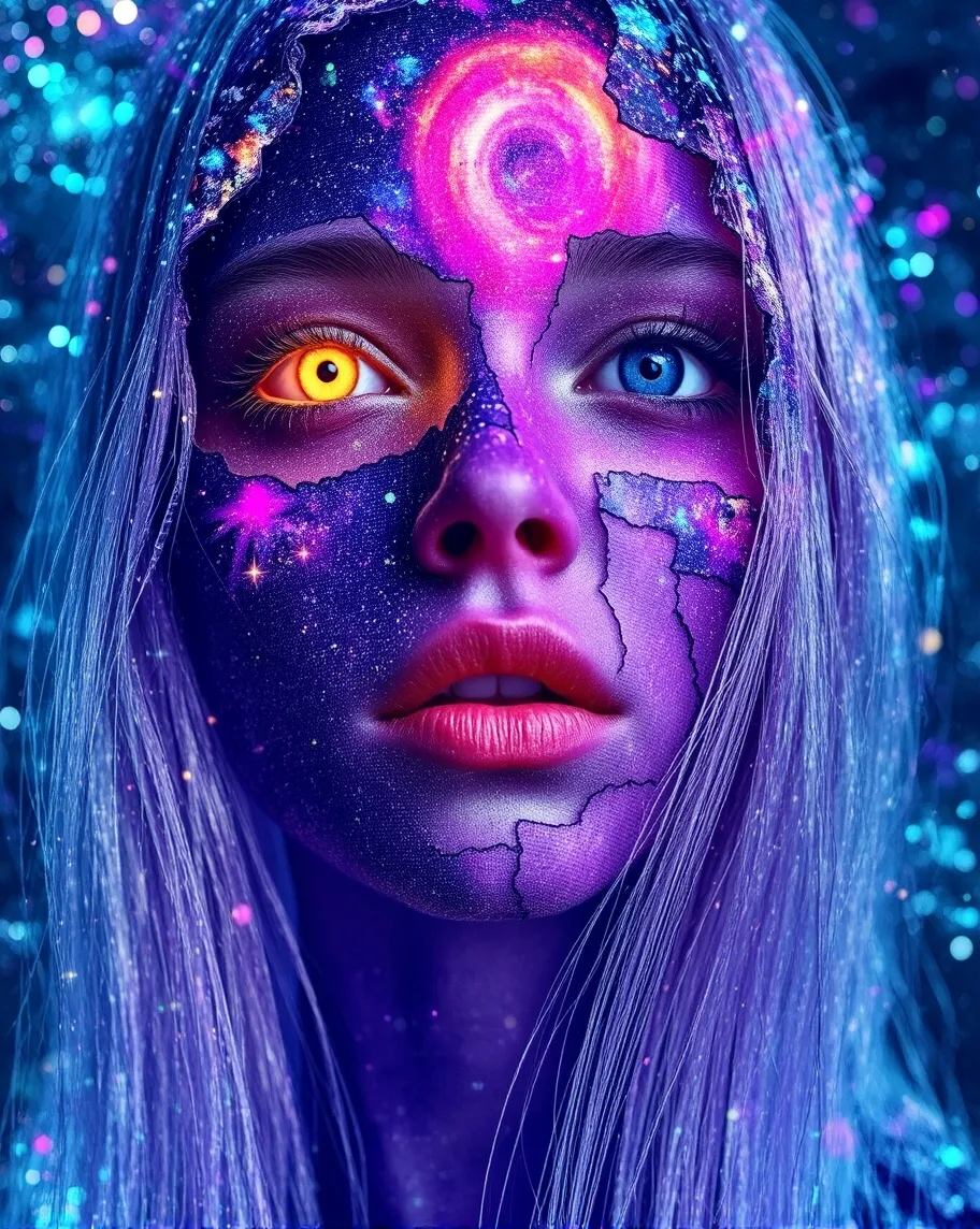 Whimsical fantasy scene, a cyber - Free AI Photo Generator - starryai