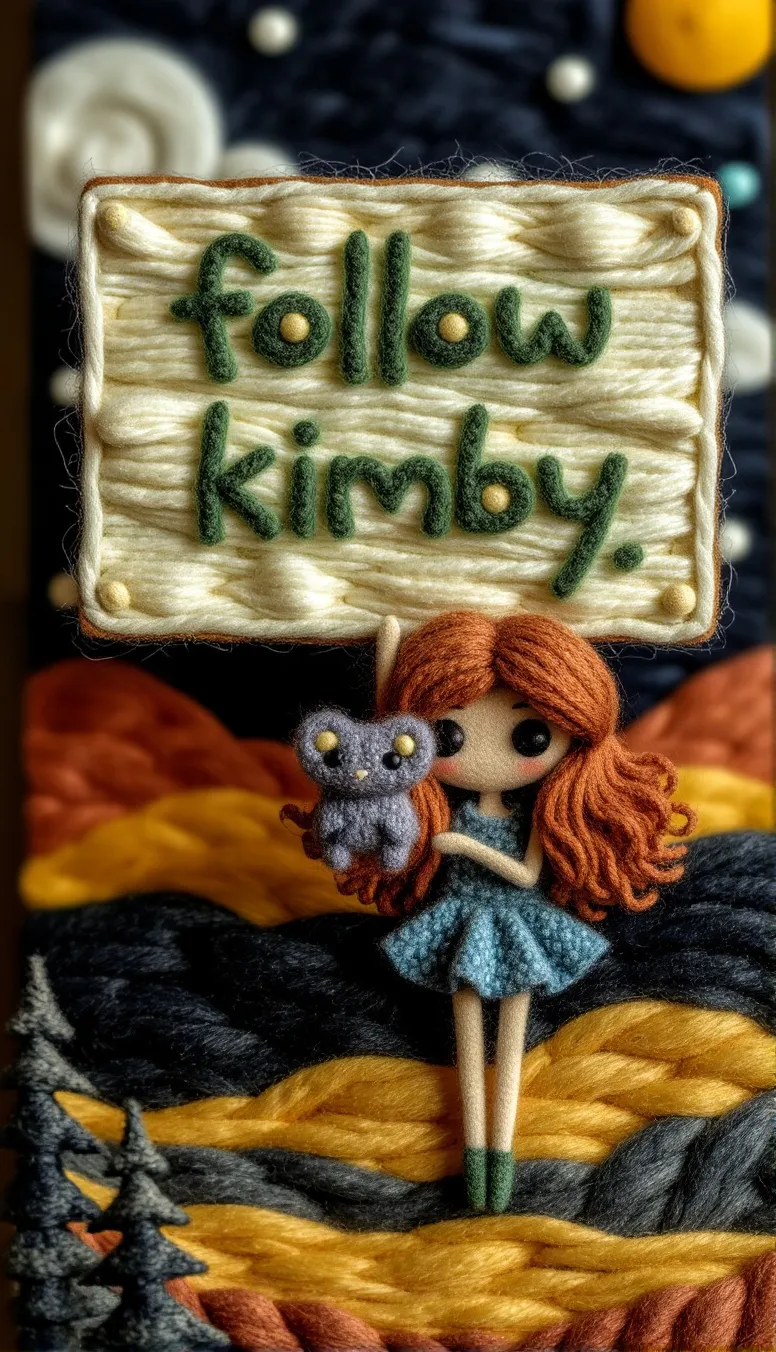 Whimsical Felt and Yarn art